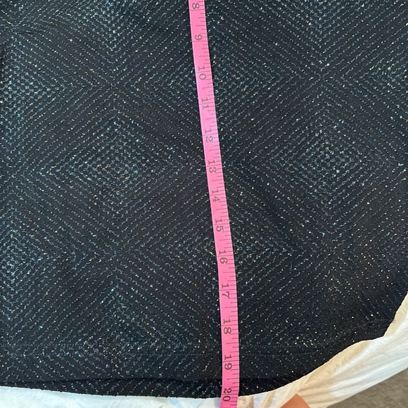 MSK Black glitter v neck top. Sz small New w tags. - Picture 6 of 6